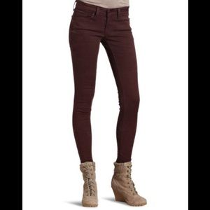 Women's Burgundy Jeans